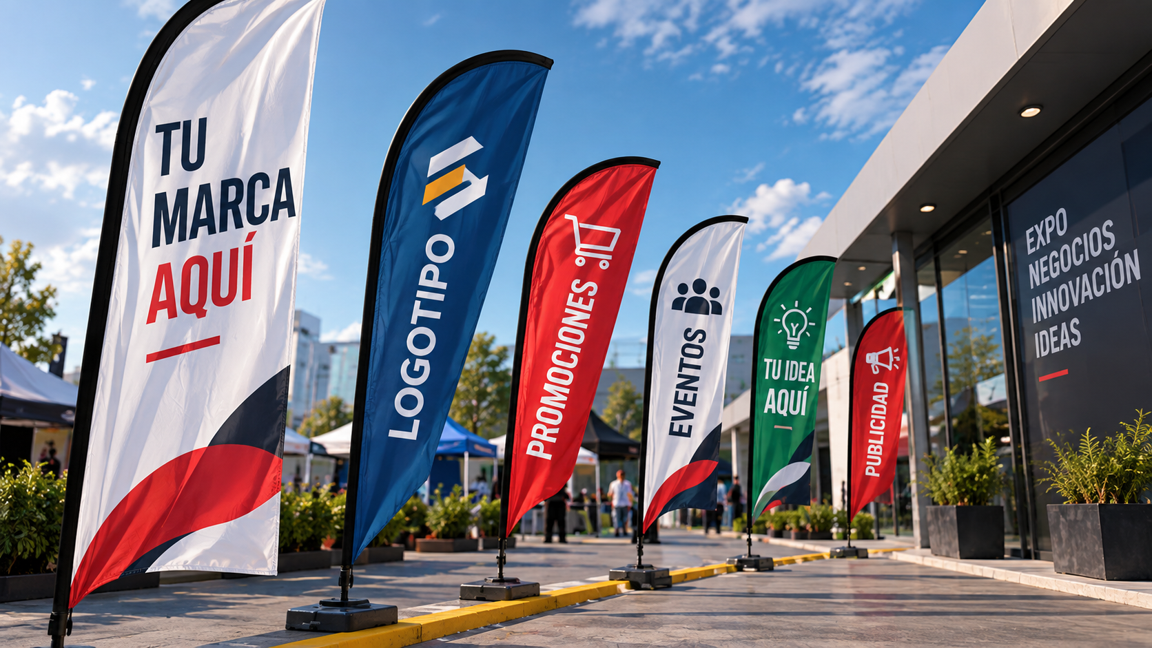 Venta y confección de banderas publicitarias e institucionales
