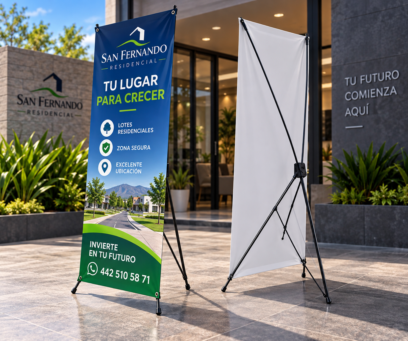 Wind banners o banderas tipo pluma